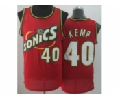 nba jerseys seattle supersonics #40 kemp red[revolution 30 throwback]