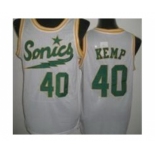 nba jerseys seattle supersonics #40 kemp white