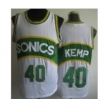 nba jerseys seattle supersonics #40 kemp white[soul swingman]