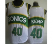 nba jerseys seattle supersonics #40 kemp white[soul swingman]