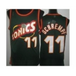 nba seattle supersonics #11 schrempf green[revolution 30 throwback]