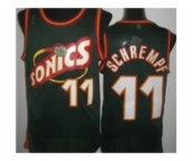 nba seattle supersonics #11 schrempf green[revolution 30 throwback]