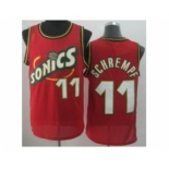 nba seattle supersonics #11 schrempf red[revolution 30 throwback]