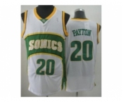 nba seattle supersonics #20 payton white