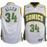 nba seattle supersonics #34 allen white