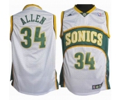 nba seattle supersonics #34 allen white