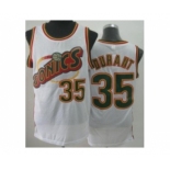 nba seattle supersonics #35 durant white-1