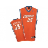 nba charlotte bobcats #35 adam morrison orange swingman