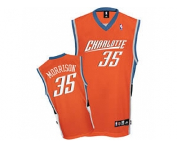 nba charlotte bobcats #35 adam morrison orange swingman