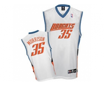 nba charlotte bobcats #35 adam morrison white swingman