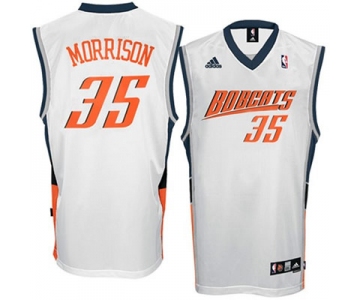 nba charlotte bobcats #35 adam morrison white