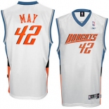 nba charlotte bobcats #42 sean may white