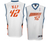 nba charlotte bobcats #42 sean may white