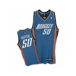 nba charlotte bobcats #50 emeka okafor blue swingman Alternate