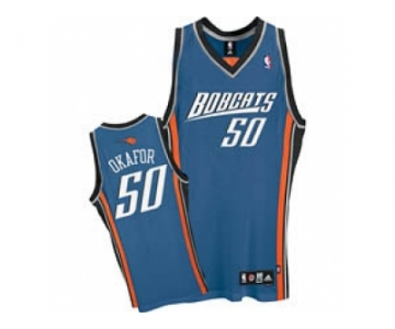 nba charlotte bobcats #50 emeka okafor blue swingman Alternate