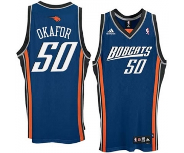 nba charlotte bobcats #50 emeka okafor blue