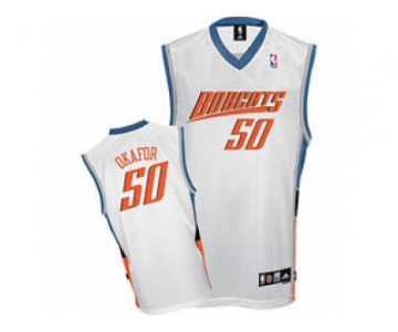 nba charlotte bobcats #50 emeka okafor swingman white