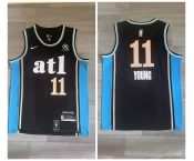 Hawks #11 Trae Young Black Nike 2023-24 City Edition Swingman Jersey