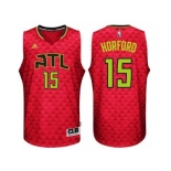 Men Atlanta Hawks #15 Al Horford red Swingman Stitched NBA Jersey