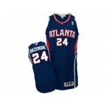 Men's Adidas Atlanta Hawks #24 Kent Bazemore Authentic Navy Blue Road NBA Jersey