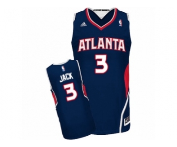 Men's Adidas Atlanta Hawks #3 Jarrett Jack Swingman Navy Blue Road NBA Jersey