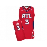 Men's Adidas Atlanta Hawks #3 Jarrett Jack Swingman Red Alternate NBA Jersey