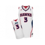 Men's Adidas Atlanta Hawks #3 Jarrett Jack Swingman White Home NBA Jersey