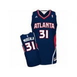 Men's Adidas Atlanta Hawks #31 Mike Muscala Swingman Navy Blue Road NBA Jersey