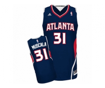 Men's Adidas Atlanta Hawks #31 Mike Muscala Swingman Navy Blue Road NBA Jersey