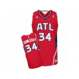 Men's Adidas Atlanta Hawks #34 Mike Dunleavy Swingman Red Alternate NBA Jersey