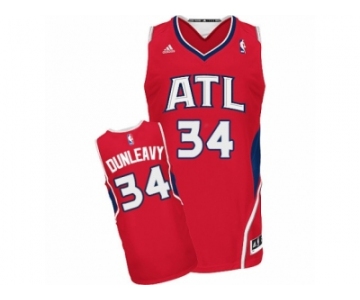 Men's Adidas Atlanta Hawks #34 Mike Dunleavy Swingman Red Alternate NBA Jersey