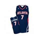 Men's Adidas Atlanta Hawks #7 Ersan Ilyasova Swingman Navy Blue Road NBA Jersey