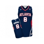 Men's Adidas Atlanta Hawks #8 Dwight Howard Swingman Navy Blue Road NBA Jersey