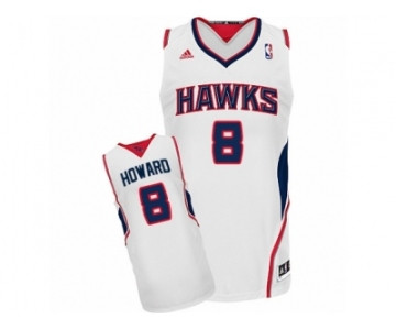 Men's Adidas Atlanta Hawks #8 Dwight Howard Swingman White Home NBA Jersey