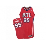 Men's Adidas Atlanta Hawks #95 DeAndre' Bembry Authentic Red Alternate NBA Jersey