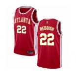 Men's Atlanta Hawks #22 Cam Reddish Authentic Red Basketball Jersey Statement Edition