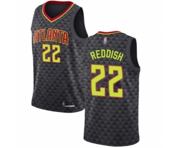 Men's Atlanta Hawks #22 Cam Reddish Swingman Black Basketball Jersey - Icon Edition