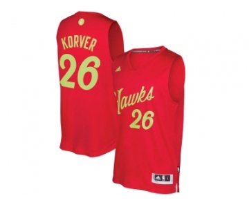 Men's Atlanta Hawks #26 Kyle Korver Red 2016 Christmas Day NBA Swingman Jersey