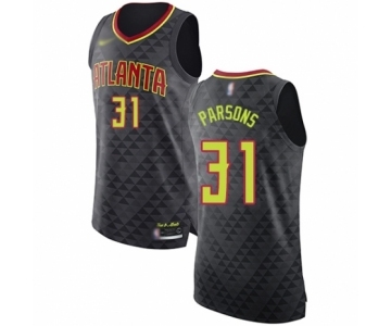 Men's Atlanta Hawks #31 Chandler Parsons Authentic Black Basketball Jersey - Icon Edition