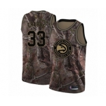 Men's Atlanta Hawks #33 Allen Crabbe Swingman Camo Realtree Collection Basketball Jersey