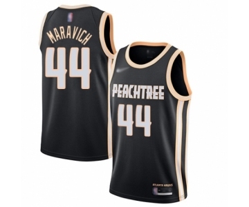 Men's Atlanta Hawks #44 Pete Maravich Swingman Black Basketball Jersey - 2019-20 City Edition