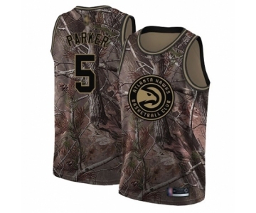 Men's Atlanta Hawks #5 Jabari Parker Swingman Camo Realtree Collection Basketball Jersey