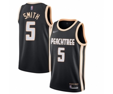 Men's Atlanta Hawks #5 Josh Smith Swingman Black Basketball Jersey - 2019-20 City Edition