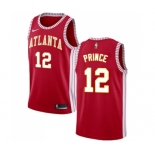 Men's Nike Atlanta Hawks #12 Taurean Prince Swingman Red NBA Jersey Statement Edition