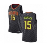 Men's Nike Atlanta Hawks #15 Vince Carter Authentic Black NBA Jersey - Icon Edition