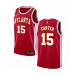 Men's Nike Atlanta Hawks #15 Vince Carter Authentic Red NBA Jersey Statement Edition