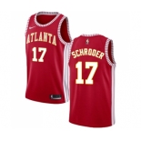 Men's Nike Atlanta Hawks #17 Dennis Schroder Swingman Red NBA Jersey Statement Edition