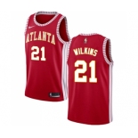 Men's Nike Atlanta Hawks #21 Dominique Wilkins Swingman Red NBA Jersey Statement Edition