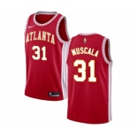 Men's Nike Atlanta Hawks #31 Mike Muscala Authentic Red NBA Jersey Statement Edition