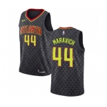 Men's Nike Atlanta Hawks #44 Pete Maravich Swingman Black Road NBA Jersey - Icon Edition